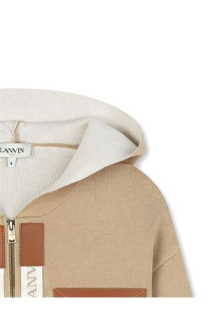 beige cotton cardigan LANVIN KIDS | N30265P51